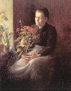 Lord, Caroline A. Woman with Geraniums china oil painting artist